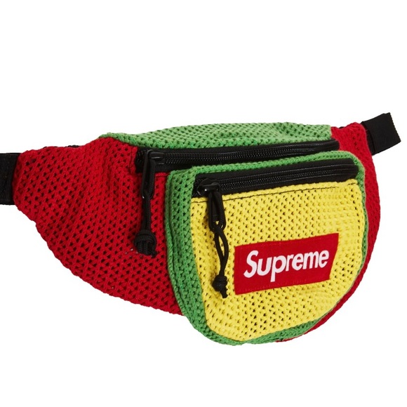 Supreme Waist Bag Fanny Pack Rasta Red Yellow & Green - Picture 2 of 5